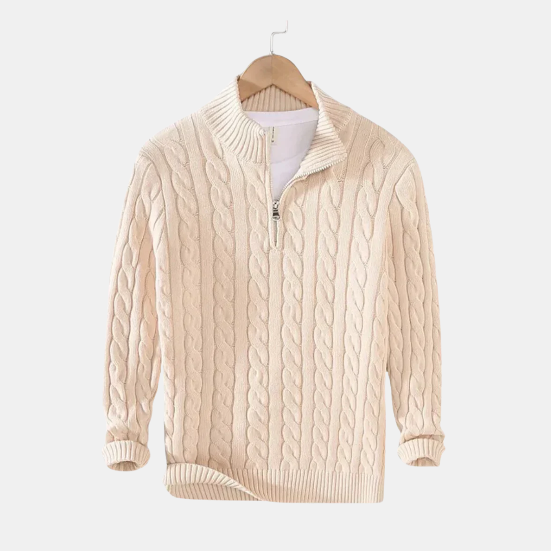 Anders™ | Cashmere zip trøje