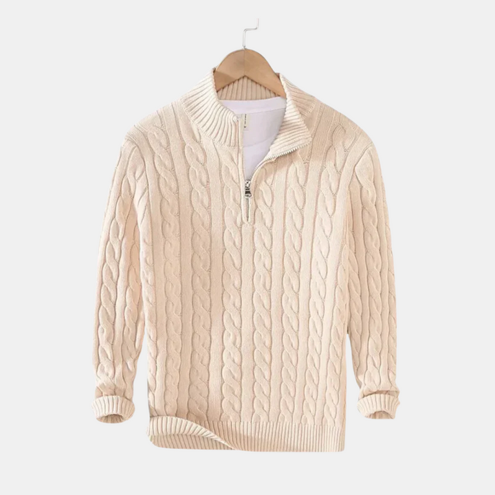 Anders™ | Cashmere zip trøje