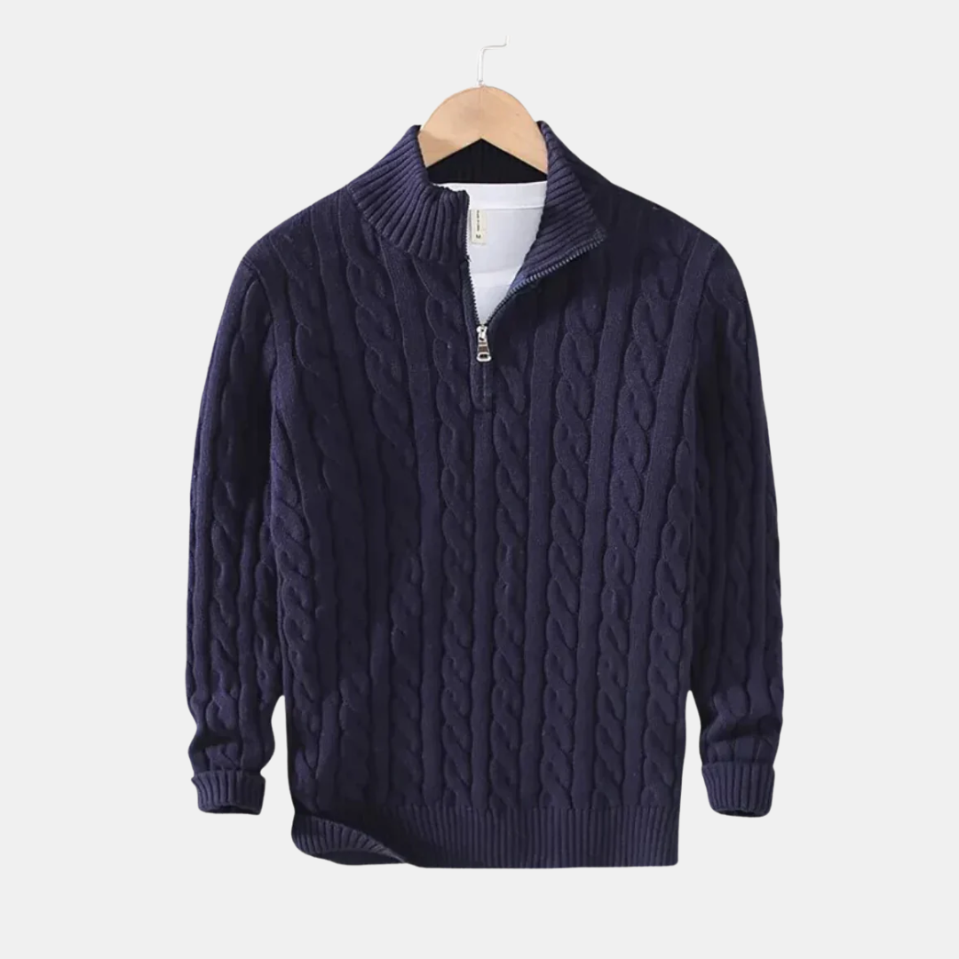 Anders™ | Cashmere zip trøje