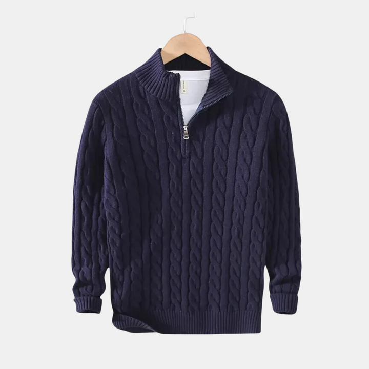 Anders™ | Cashmere zip trøje