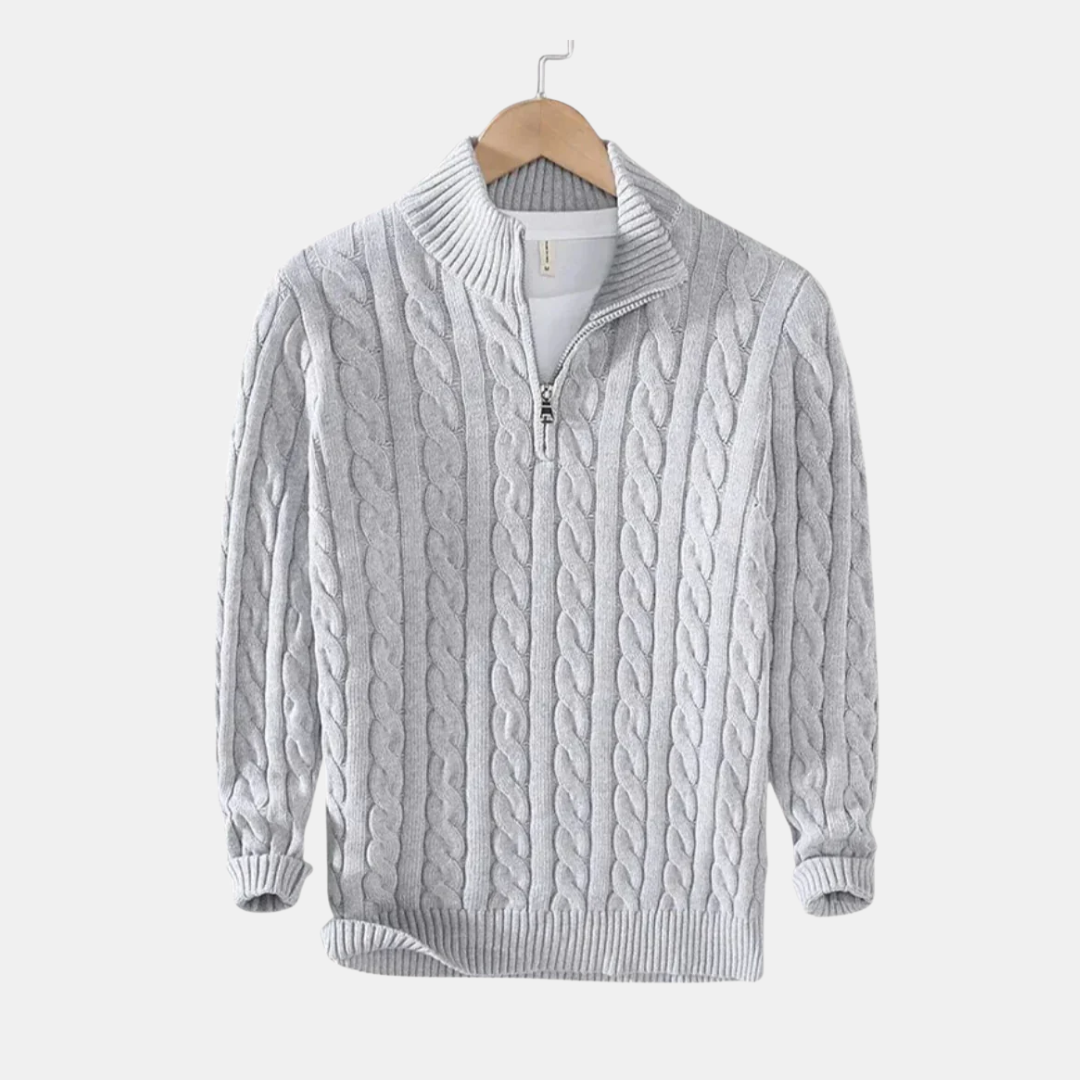 Anders™ | Cashmere zip trøje