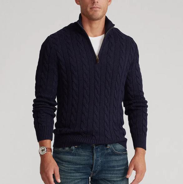 Anders™ | Cashmere zip trøje