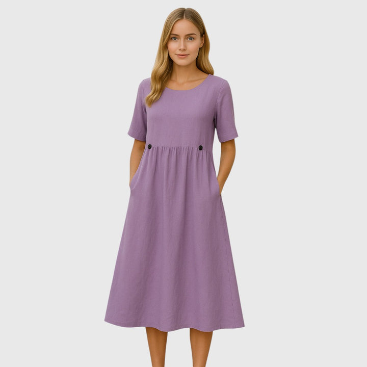 Kirsten | Damer Blomster Elegant Kjole | For Lethed & Selvtillid