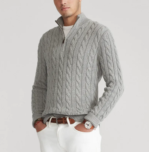 Anders™ | Cashmere zip trøje