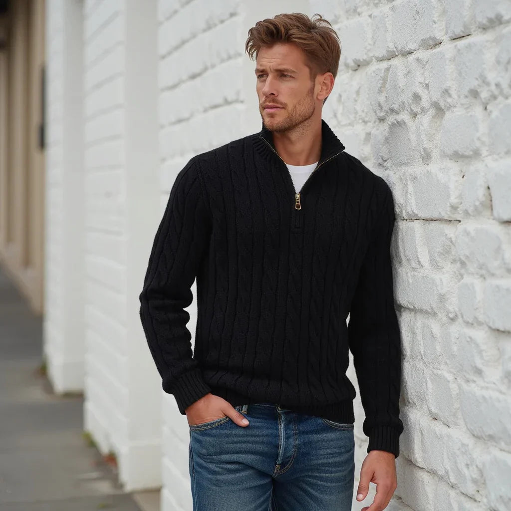 Anders™ | Cashmere zip trøje