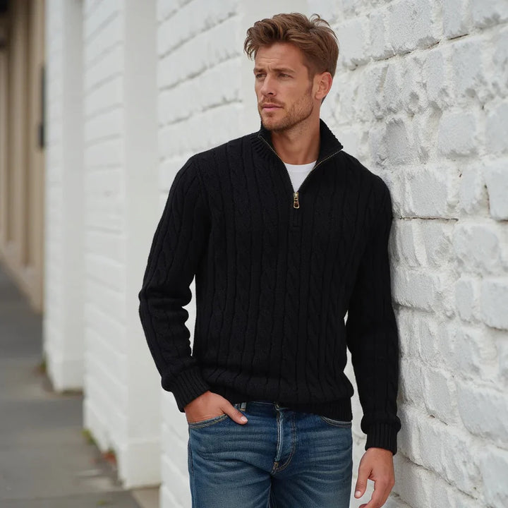 Anders™ | Cashmere zip trøje