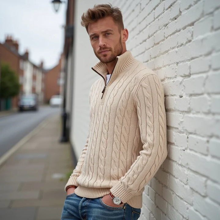 Anders™ | Cashmere zip trøje