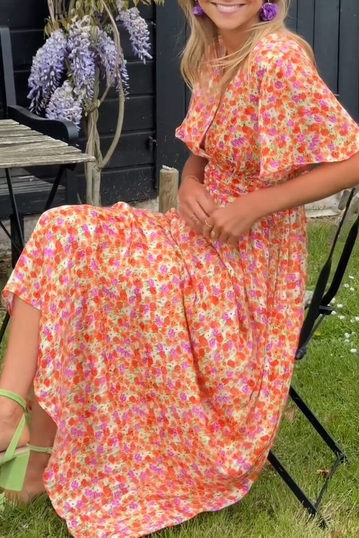 Selma™  | Elegant maxikjole med V-udskæring
